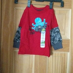 18M Daddy's Rockstar octopus shirt
